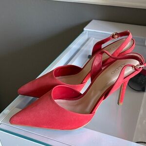 ALDO Vibrant Red Pointed Heels